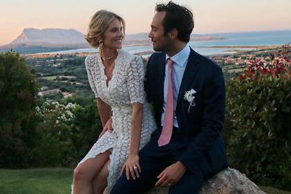 Liz Solari y su flamante marido, Walter Fara